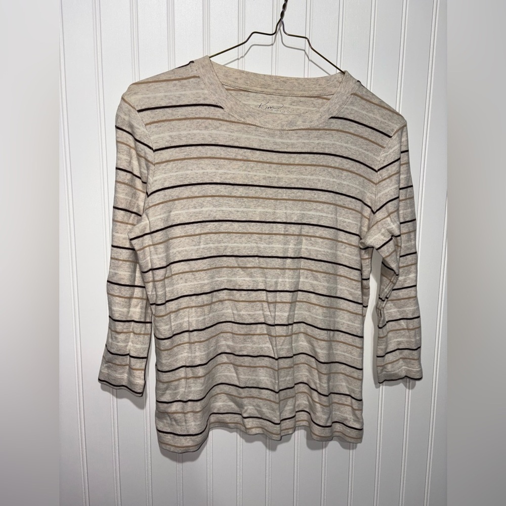 Kim Rogers Y2K Style Striped Shirt| Size Medium